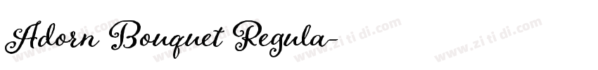 Adorn Bouquet Regula字体转换